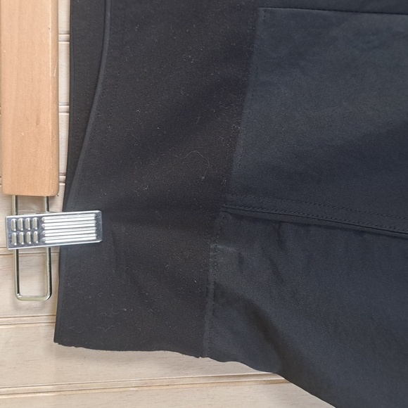 Mossimo Black Satin A-Line Fit & Flare Side Zip Classic Flowy Modest Midi Skirt - Picture 2 of 9